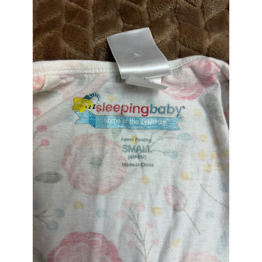 Sleeping Baby Zipadee-Zip Small 4-8 Months Floral Swaddle Transition Sleep Sack - Picture 2 of 4
